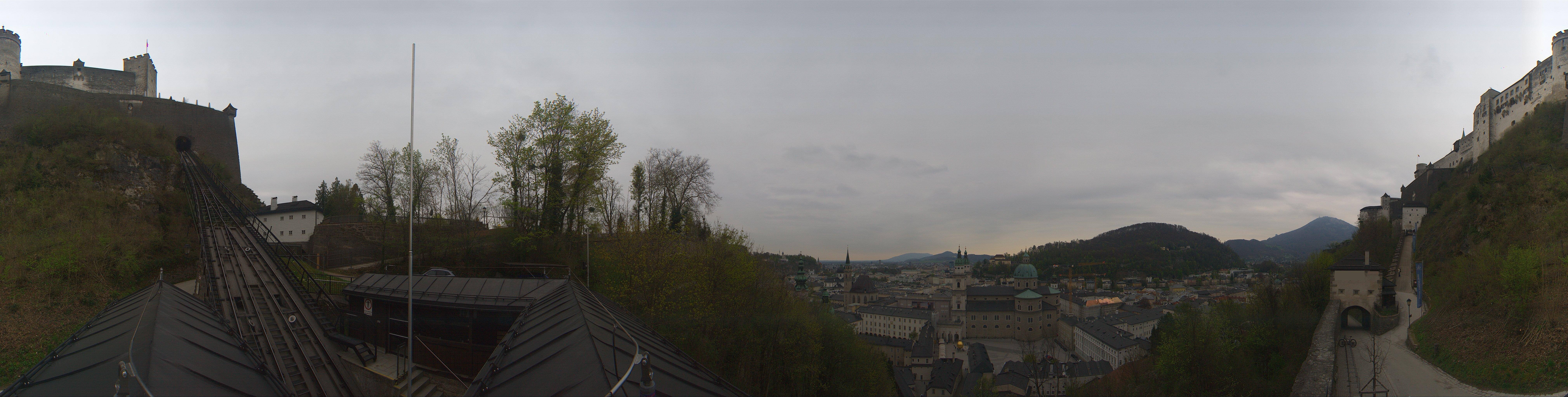 Archiv Foto Webcam Panorama Salzburg Festungsbahn