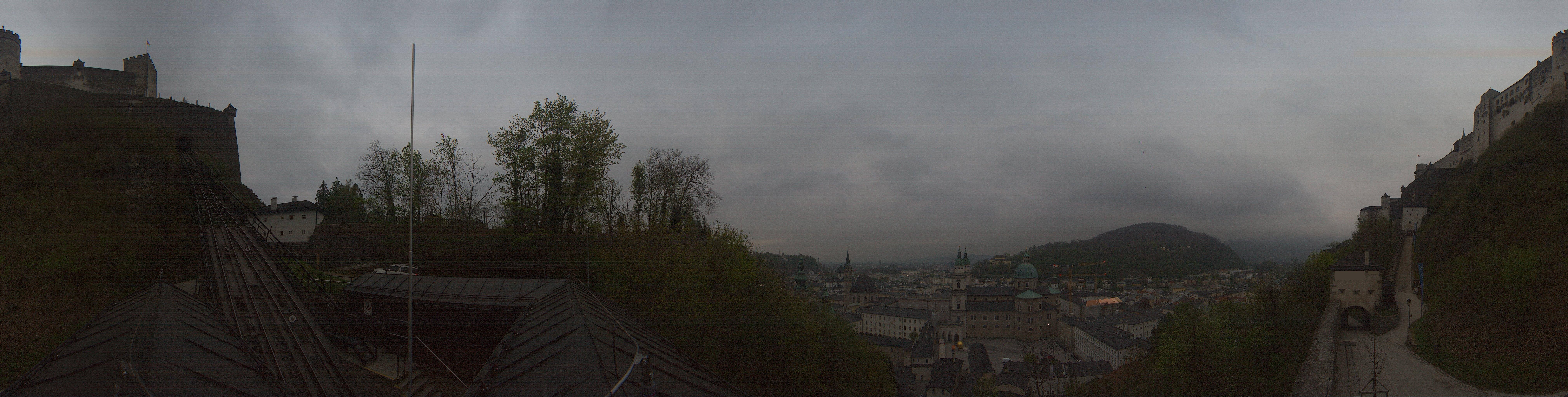 Archiv Foto Webcam Panorama Salzburg Festungsbahn