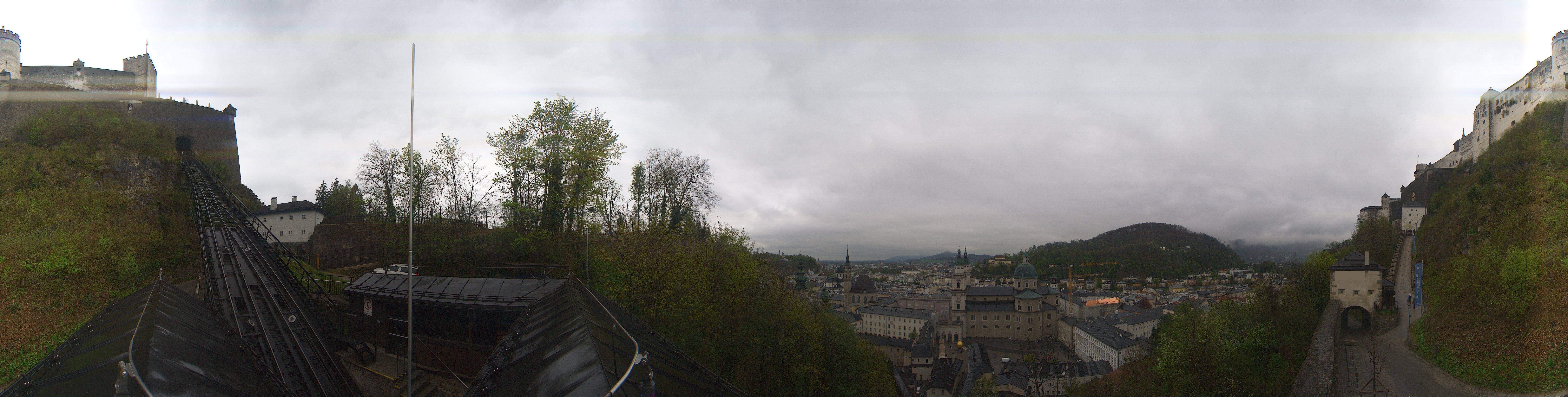 Archiv Foto Webcam Panorama Salzburg Festungsbahn