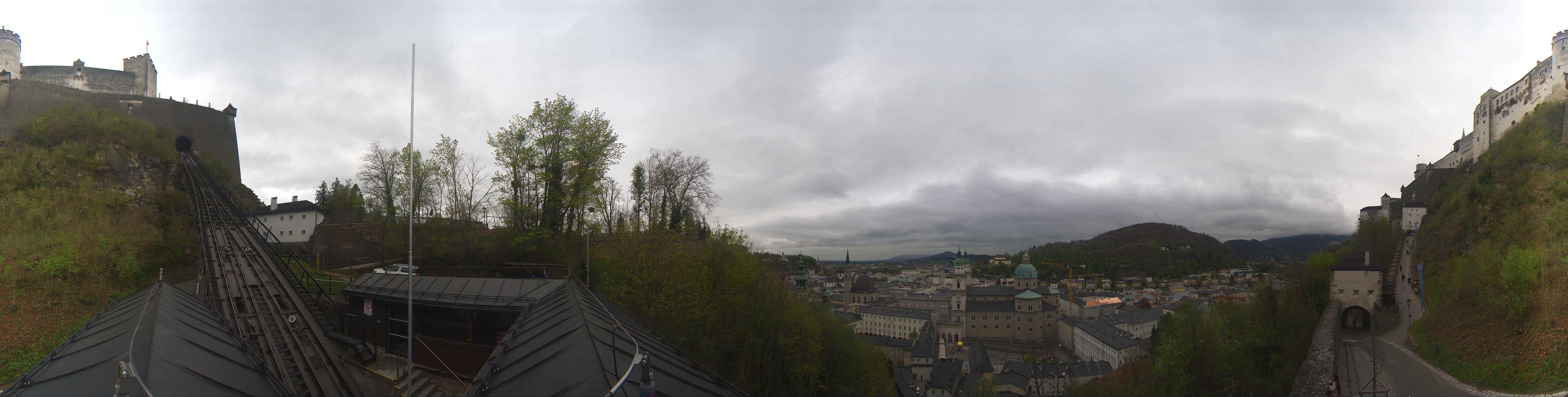Archiv Foto Webcam Panorama Salzburg Festungsbahn