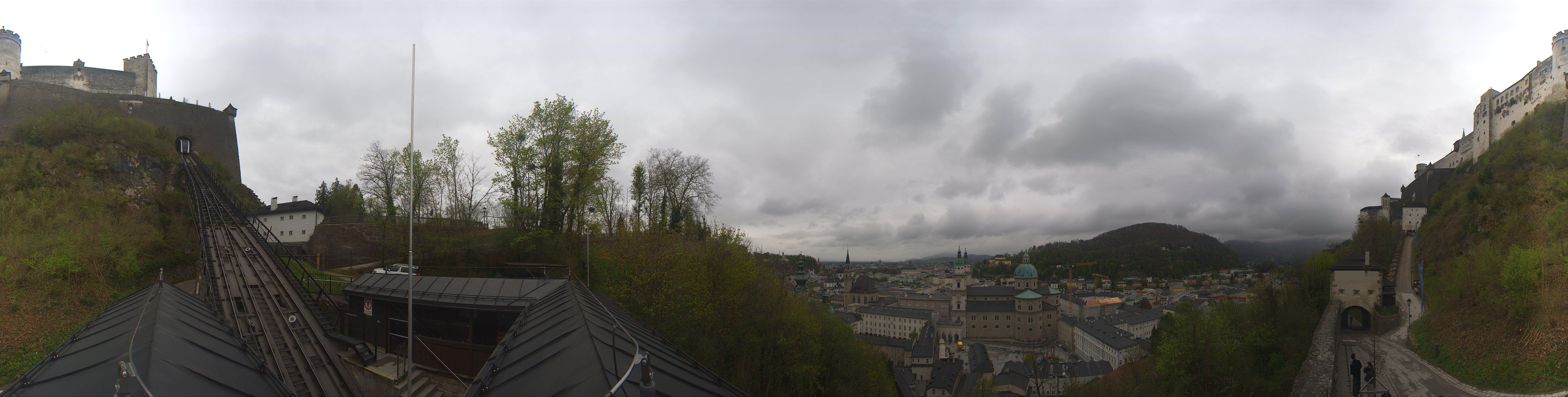 Archiv Foto Webcam Panorama Salzburg Festungsbahn