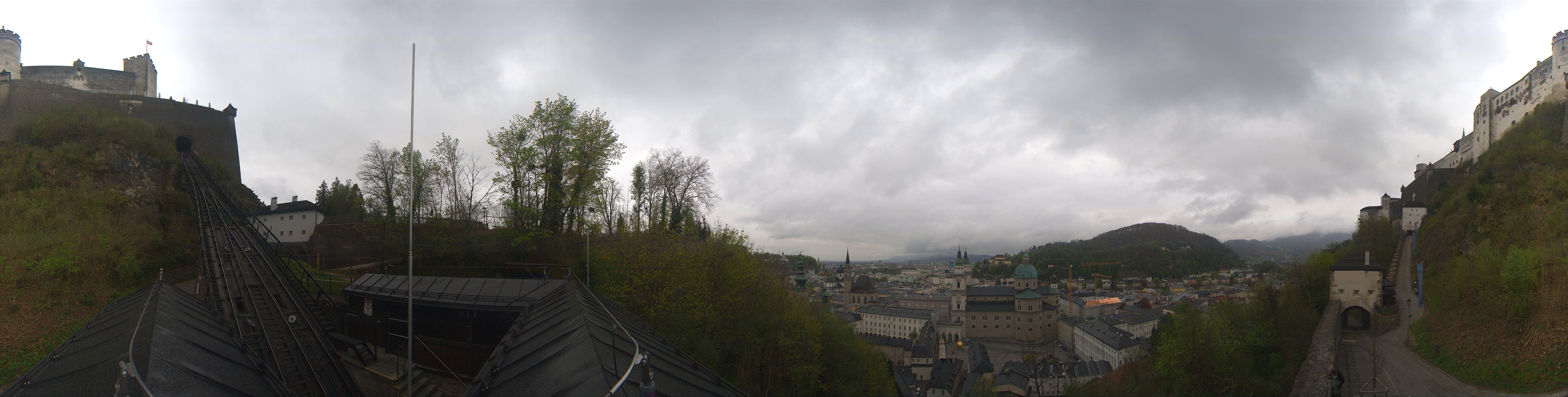Archiv Foto Webcam Panorama Salzburg Festungsbahn