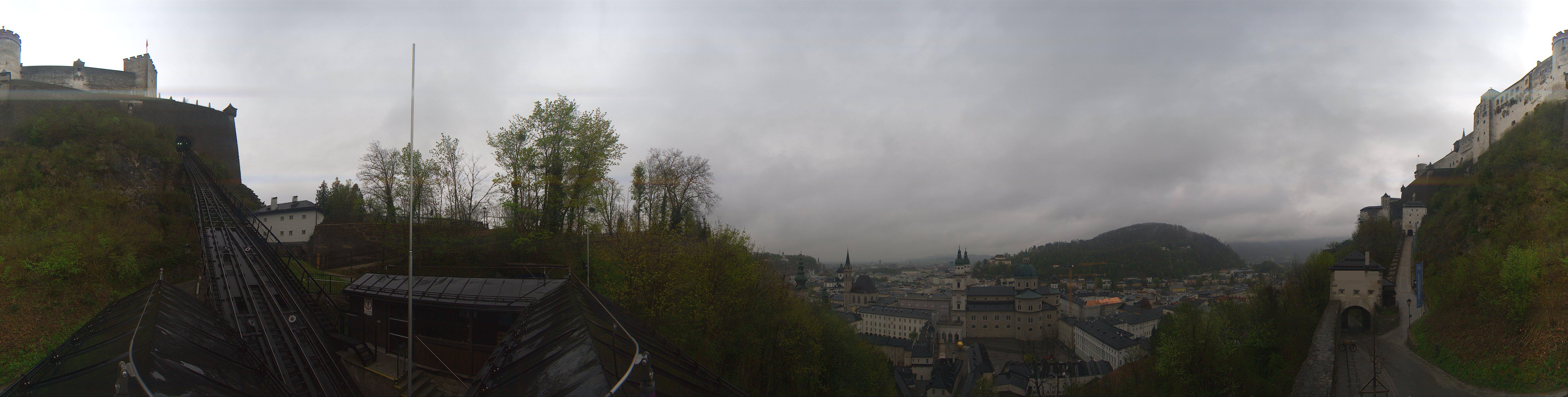 Archiv Foto Webcam Panorama Salzburg Festungsbahn