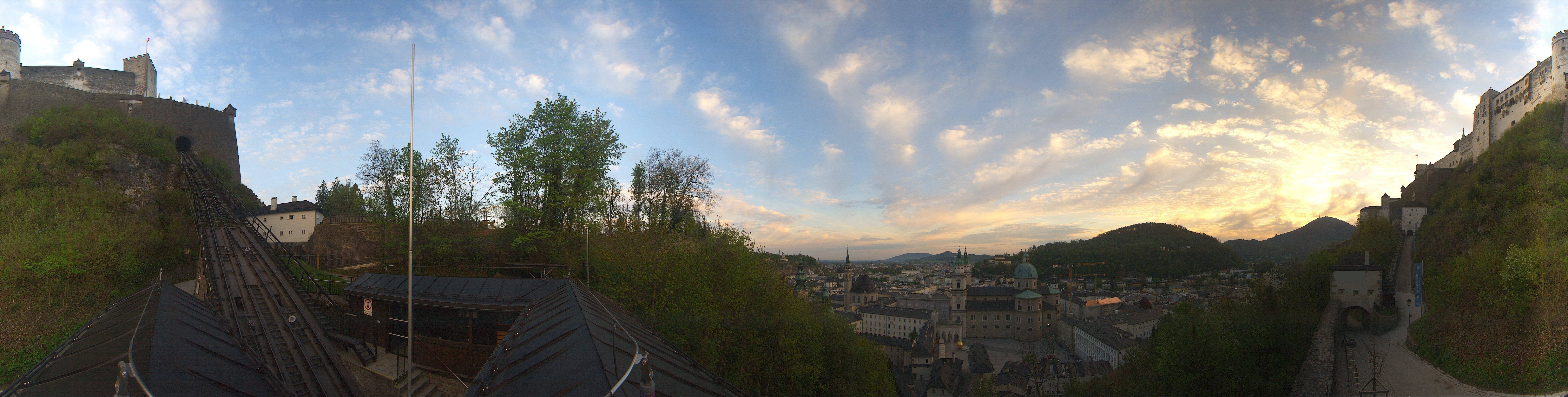 Archiv Foto Webcam Panorama Salzburg Festungsbahn