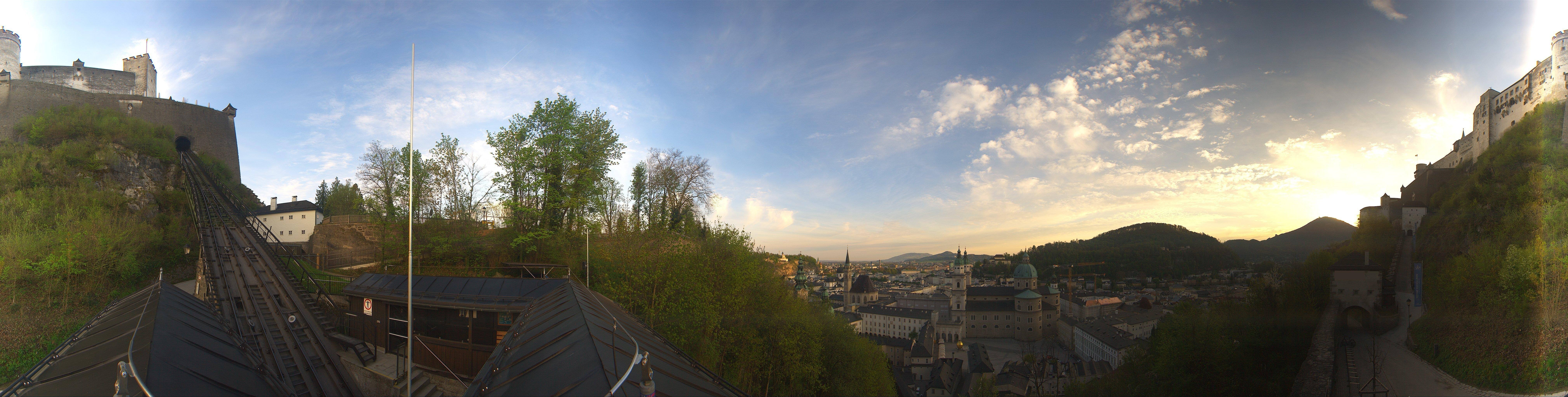 Archiv Foto Webcam Panorama Salzburg Festungsbahn