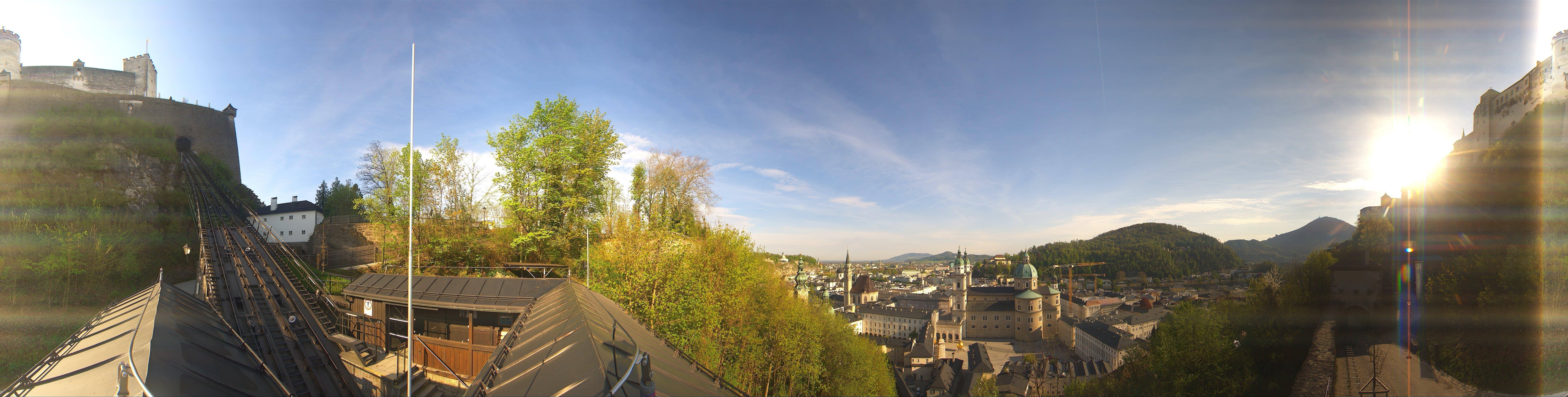 Archiv Foto Webcam Panorama Salzburg Festungsbahn