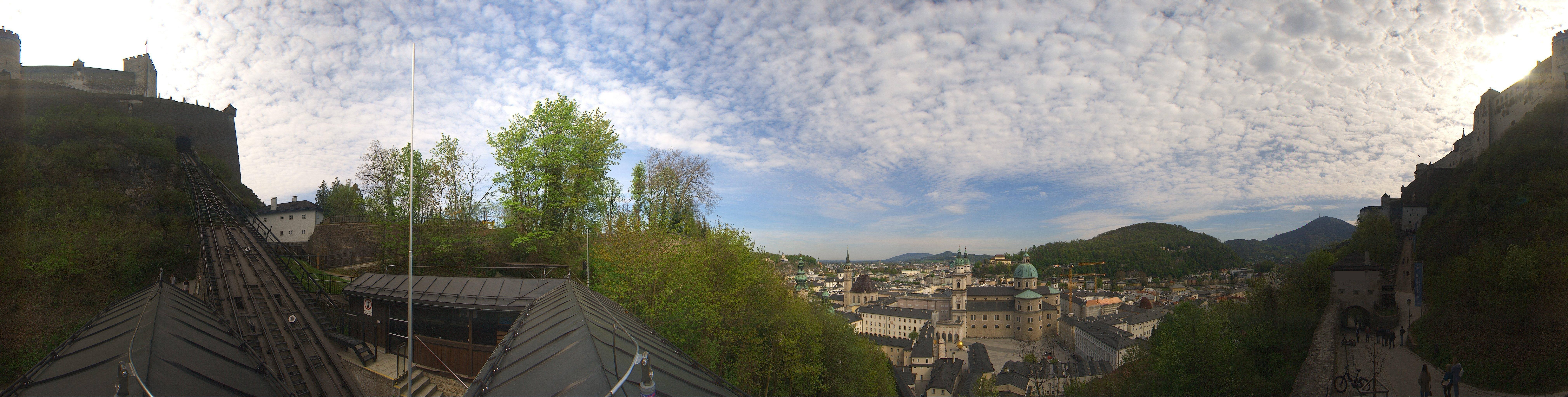 Archiv Foto Webcam Panorama Salzburg Festungsbahn