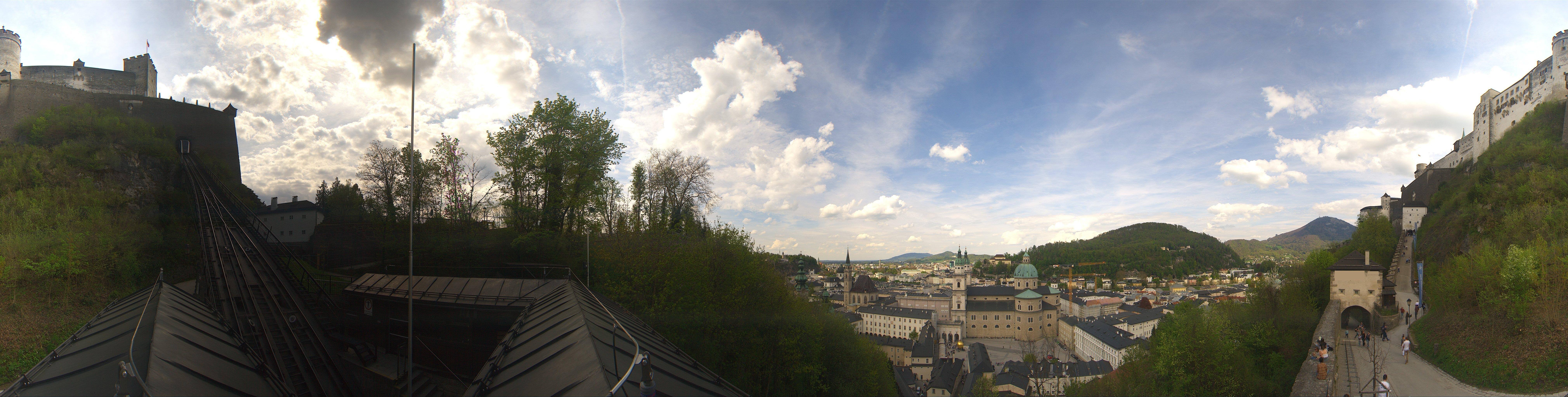 Archiv Foto Webcam Panorama Salzburg Festungsbahn