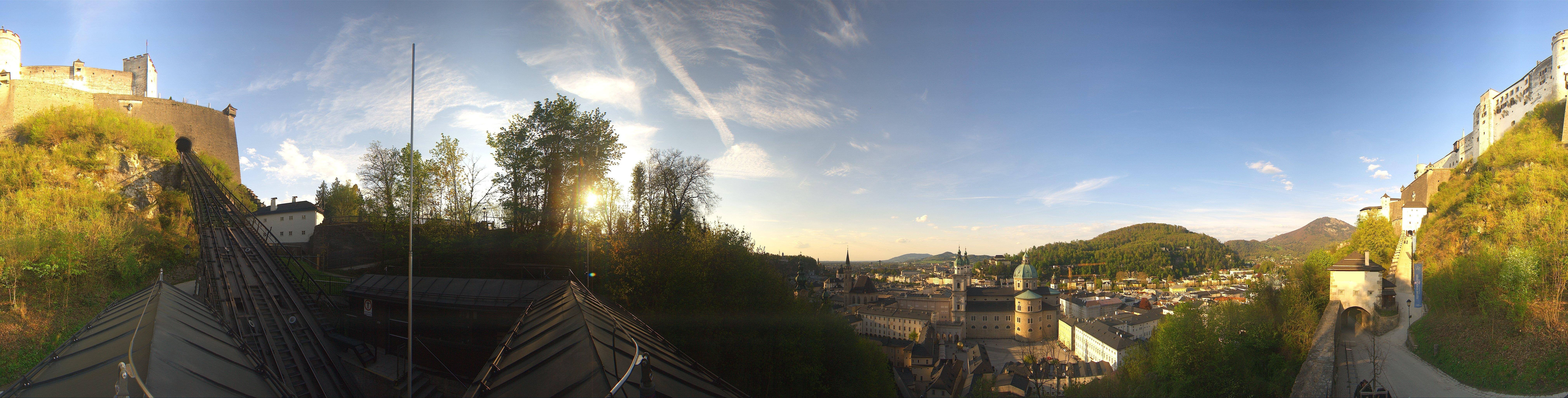 Archiv Foto Webcam Panorama Salzburg Festungsbahn