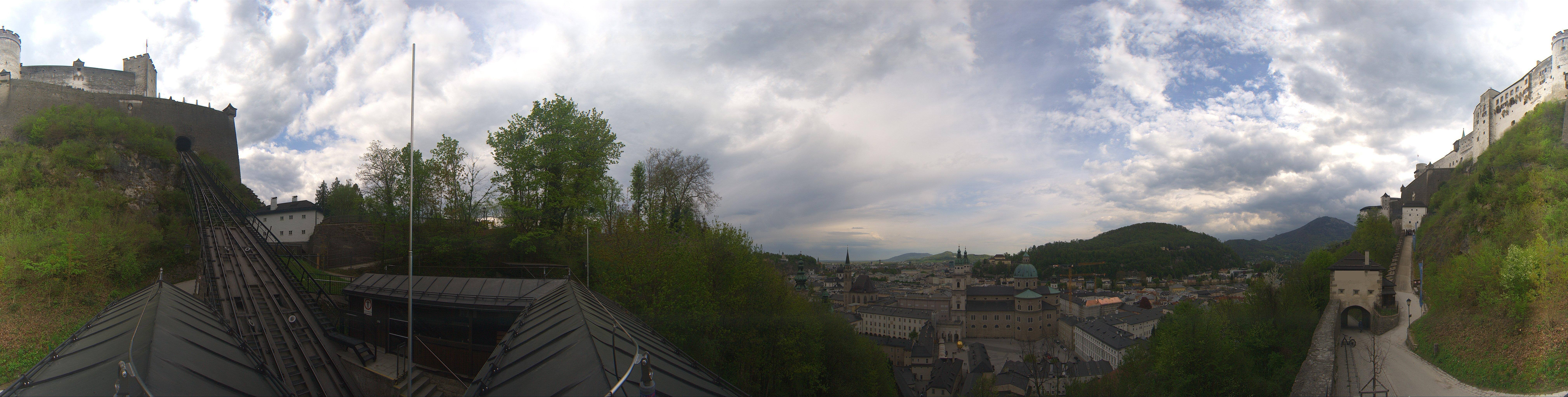 Archiv Foto Webcam Panorama Salzburg Festungsbahn