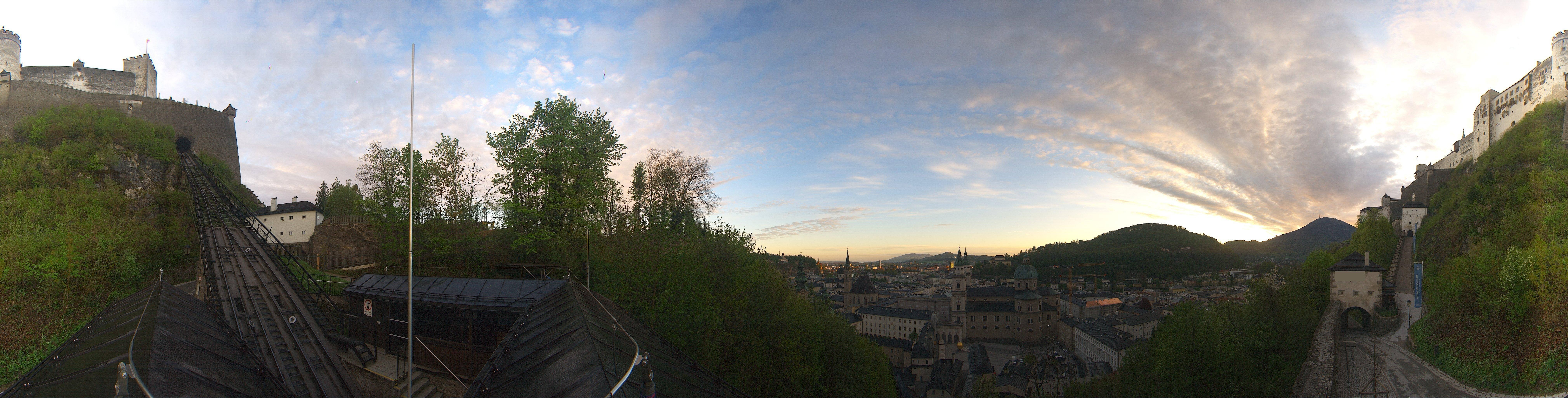 Archiv Foto Webcam Panorama Salzburg Festungsbahn
