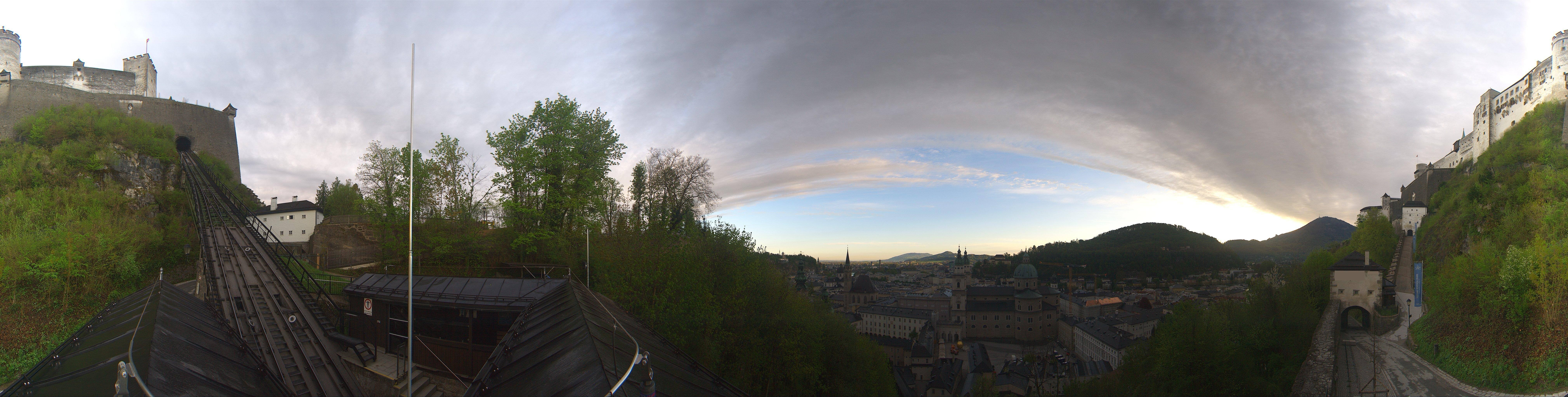 Archiv Foto Webcam Panorama Salzburg Festungsbahn