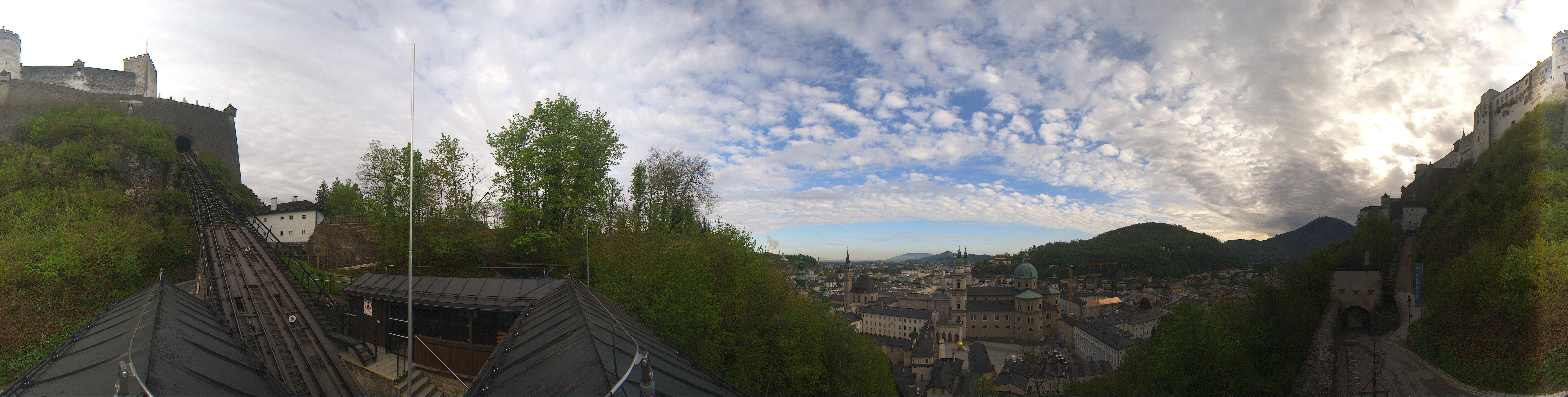 Archiv Foto Webcam Panorama Salzburg Festungsbahn