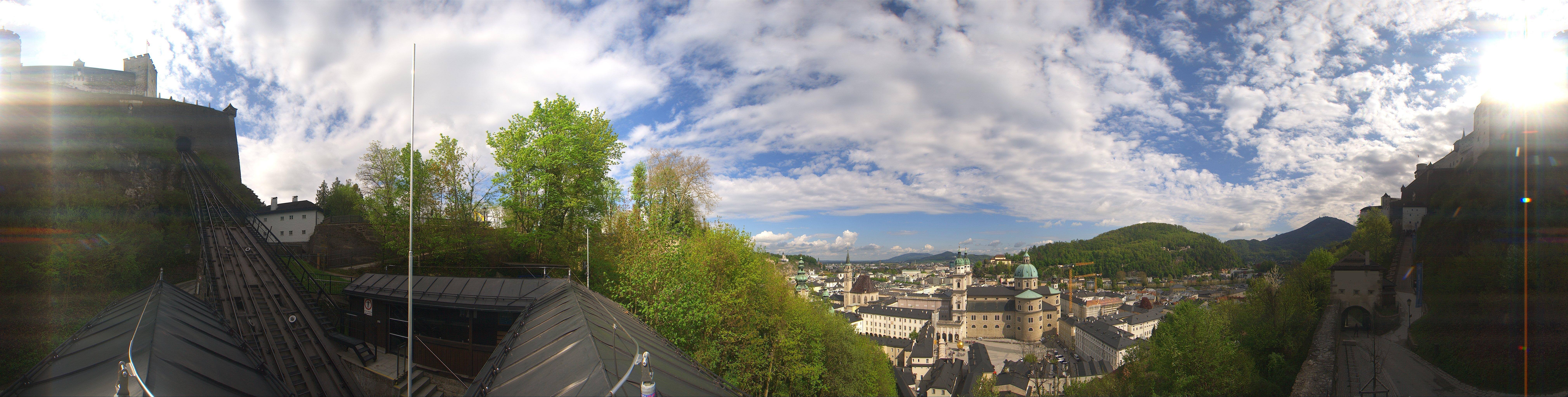 Archiv Foto Webcam Panorama Salzburg Festungsbahn