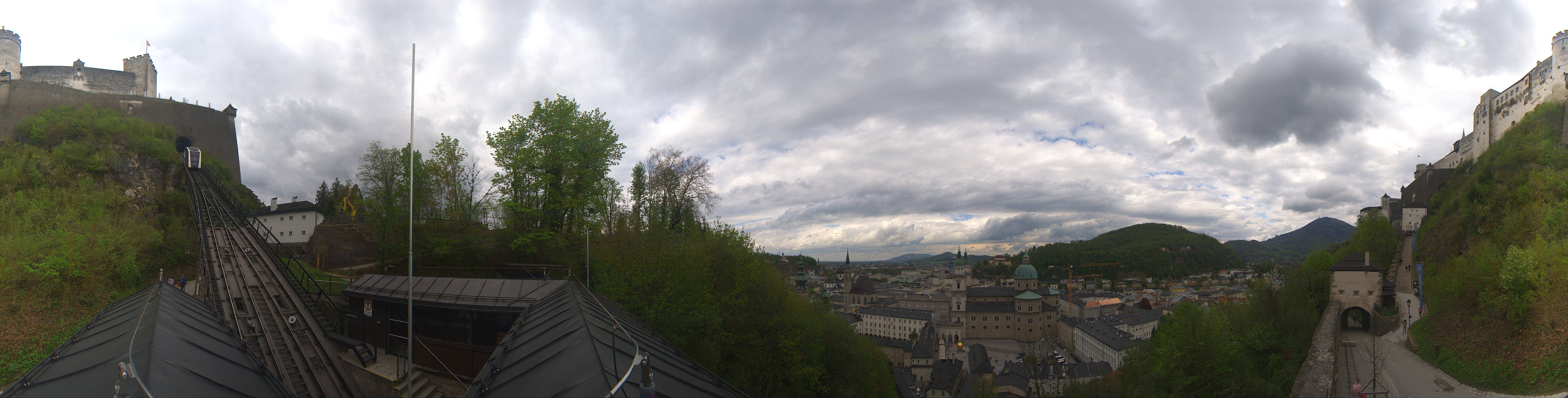Archiv Foto Webcam Panorama Salzburg Festungsbahn