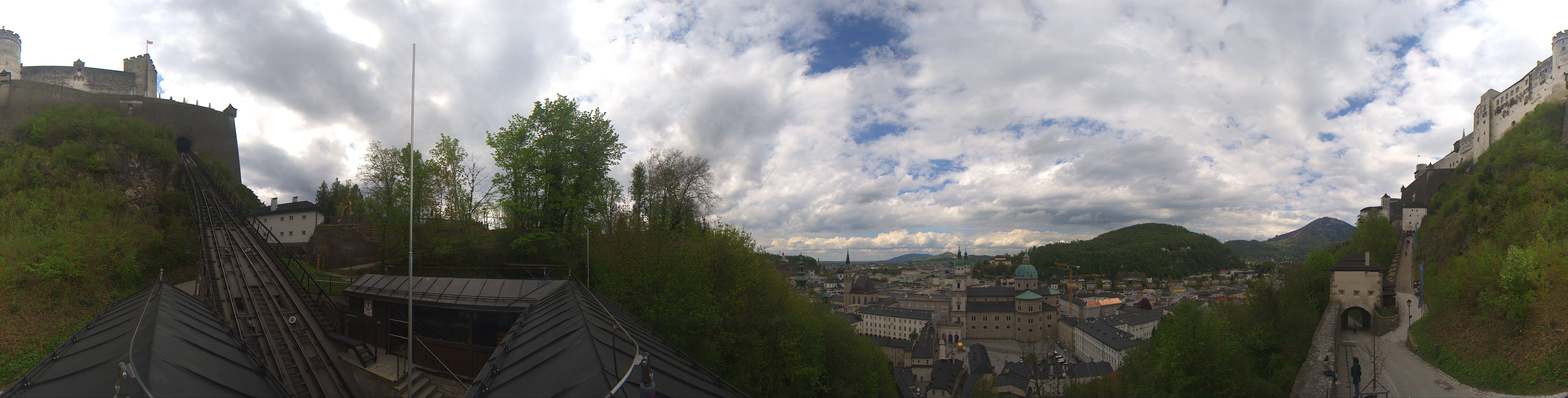 Archiv Foto Webcam Panorama Salzburg Festungsbahn