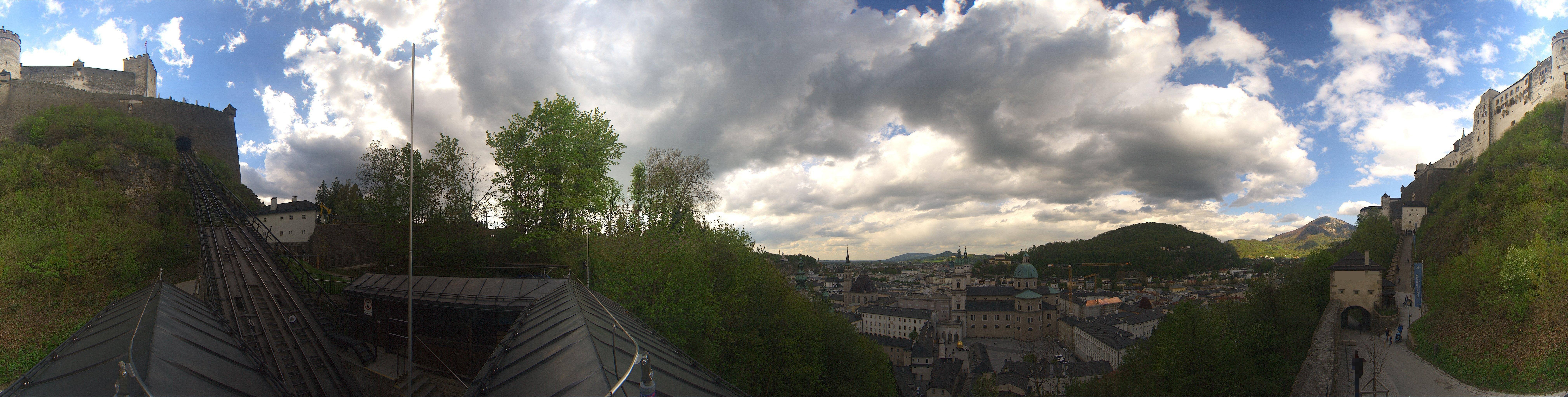 Archiv Foto Webcam Panorama Salzburg Festungsbahn