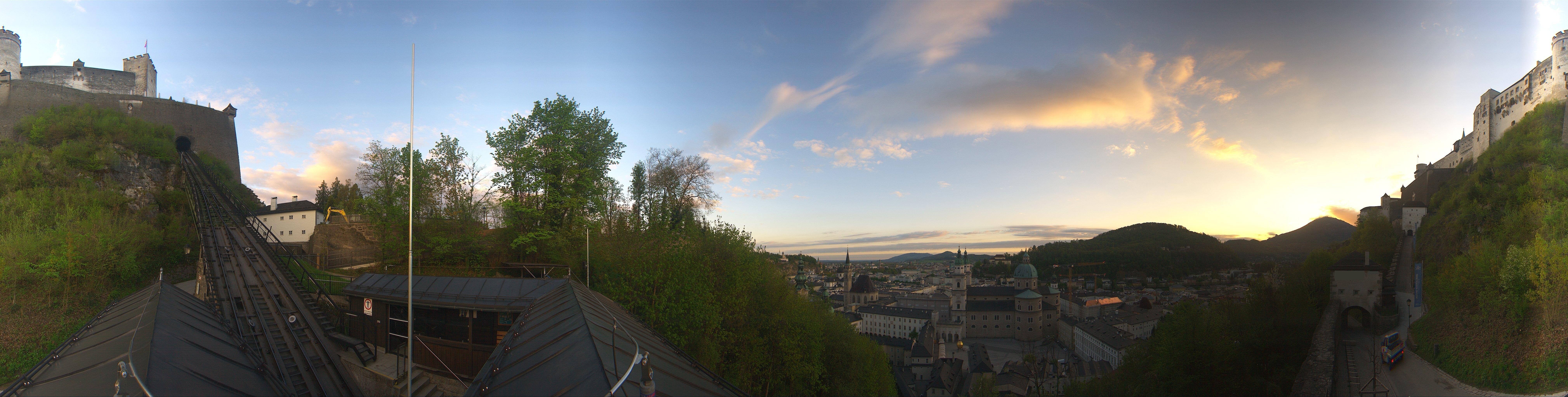 Archiv Foto Webcam Panorama Salzburg Festungsbahn