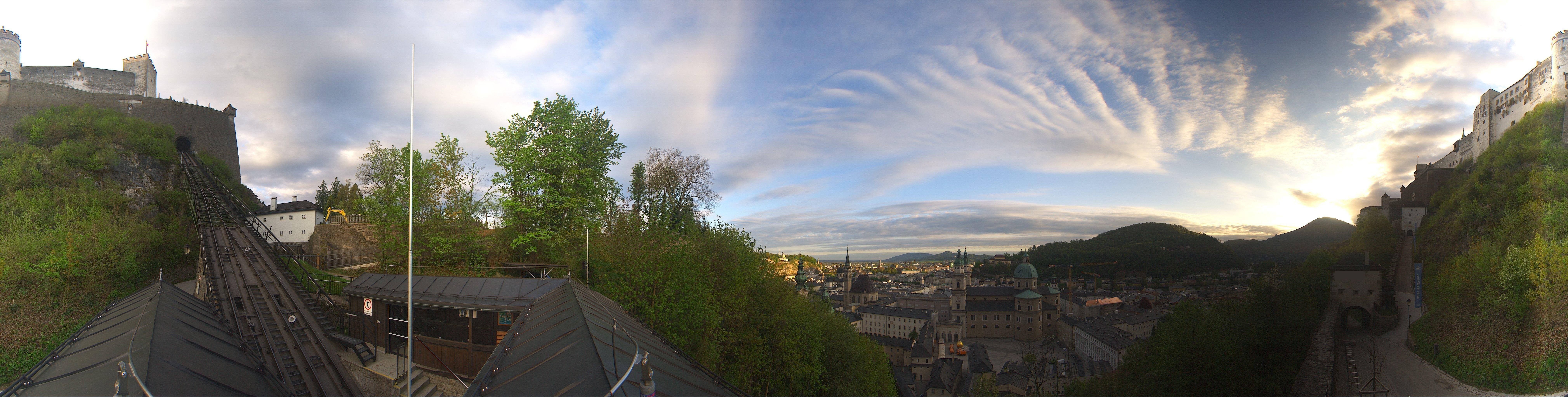 Archiv Foto Webcam Panorama Salzburg Festungsbahn