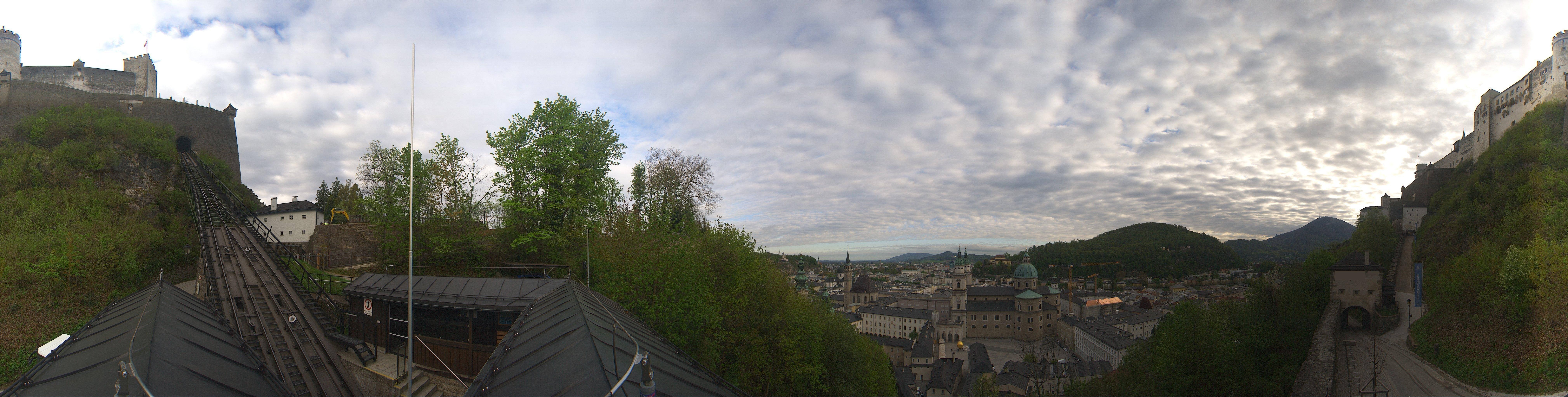 Archiv Foto Webcam Panorama Salzburg Festungsbahn