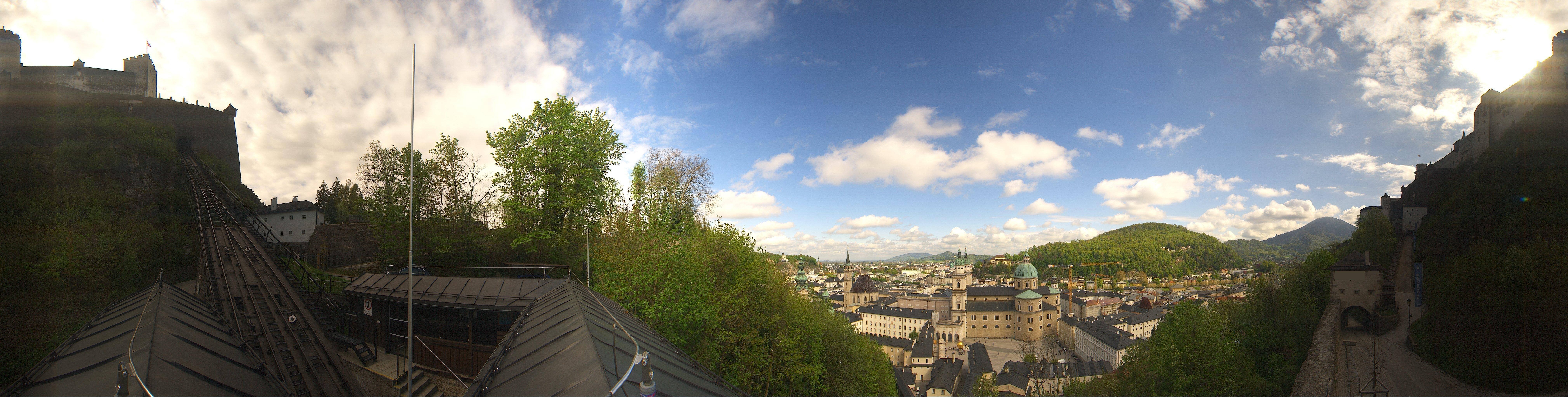 Archiv Foto Webcam Panorama Salzburg Festungsbahn