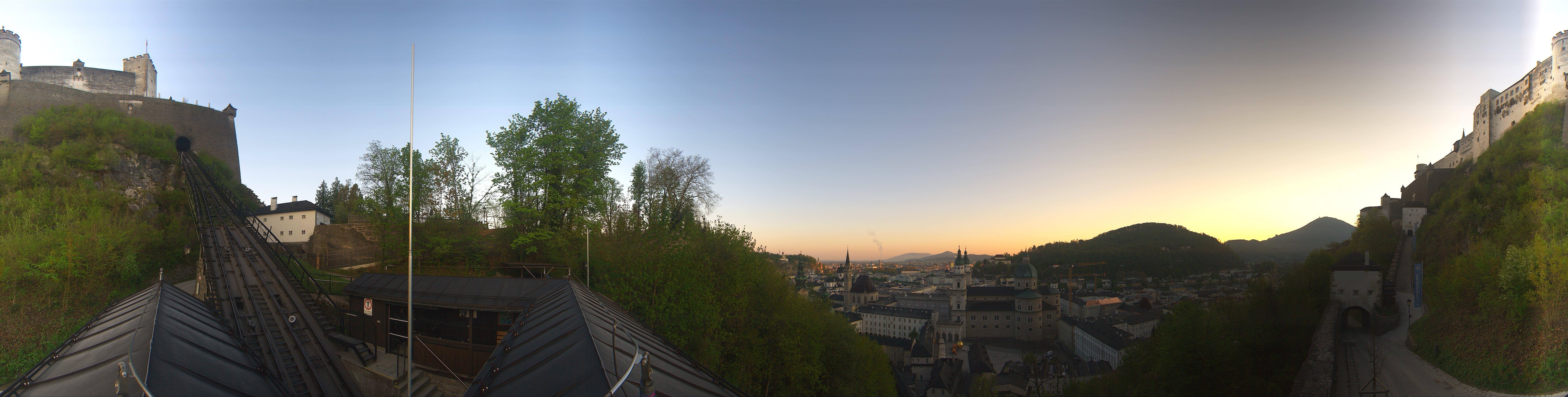 Archiv Foto Webcam Panorama Salzburg Festungsbahn