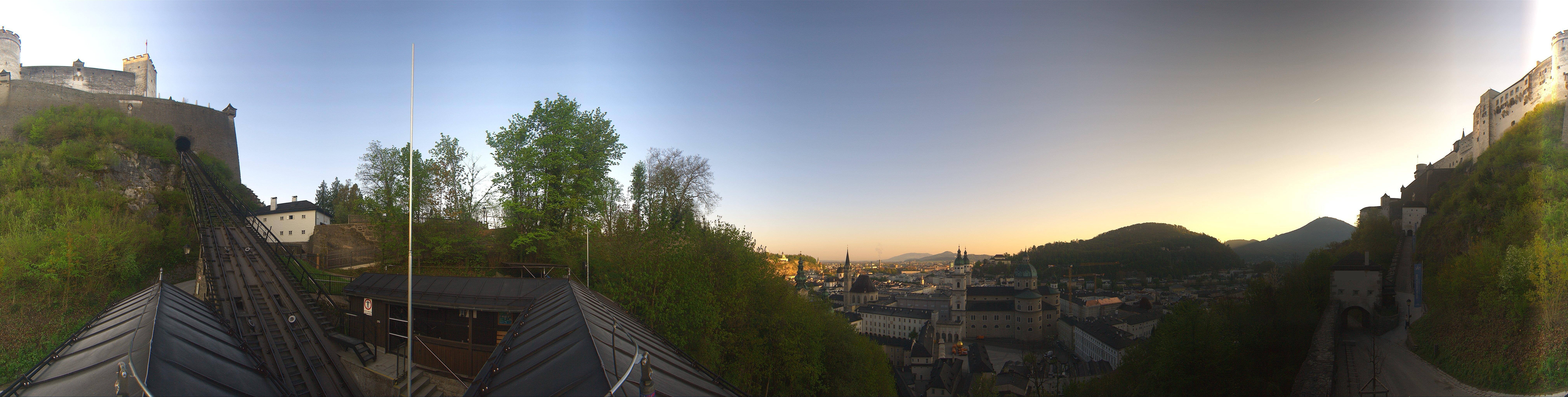 Archiv Foto Webcam Panorama Salzburg Festungsbahn