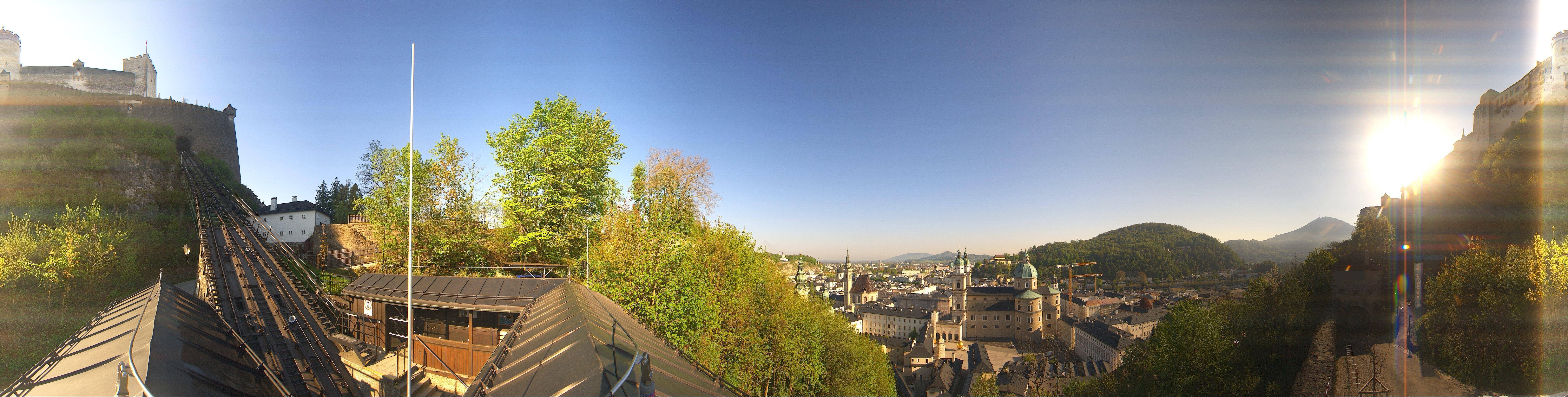 Archiv Foto Webcam Panorama Salzburg Festungsbahn