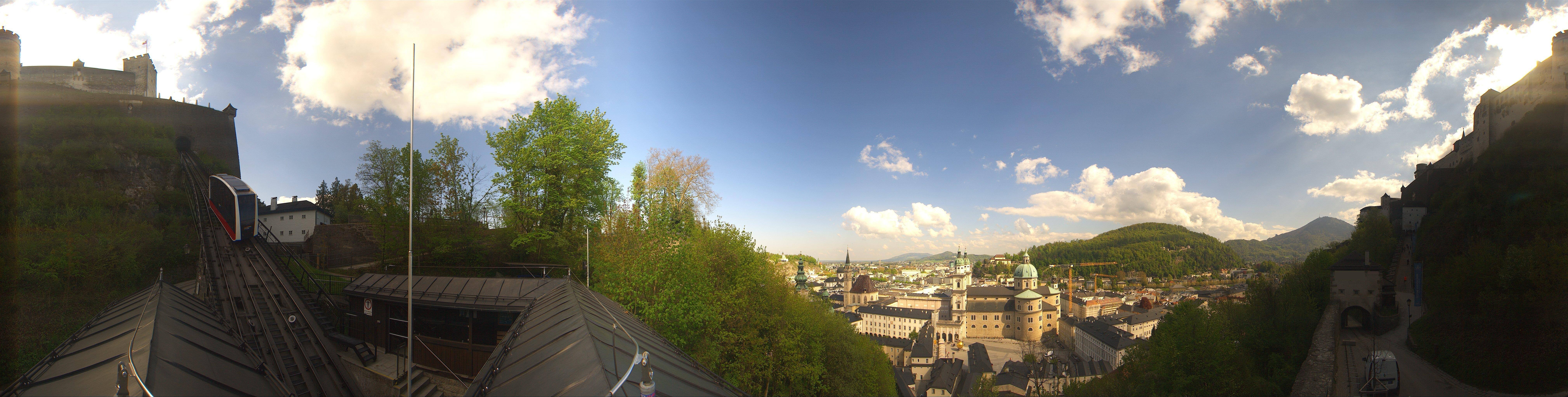 Archiv Foto Webcam Panorama Salzburg Festungsbahn