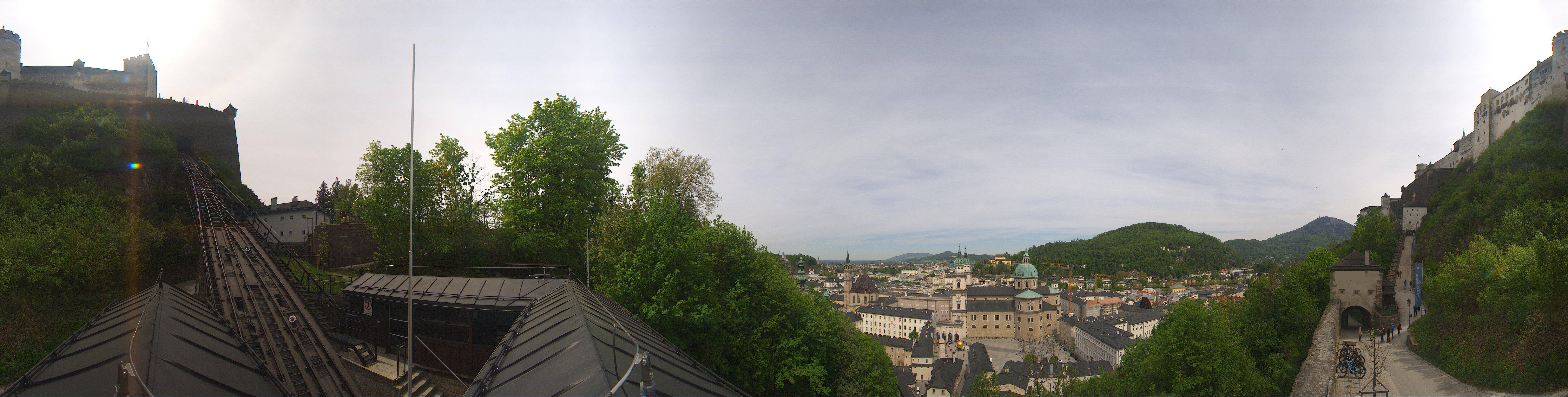 Archiv Foto Webcam Panorama Salzburg Festungsbahn