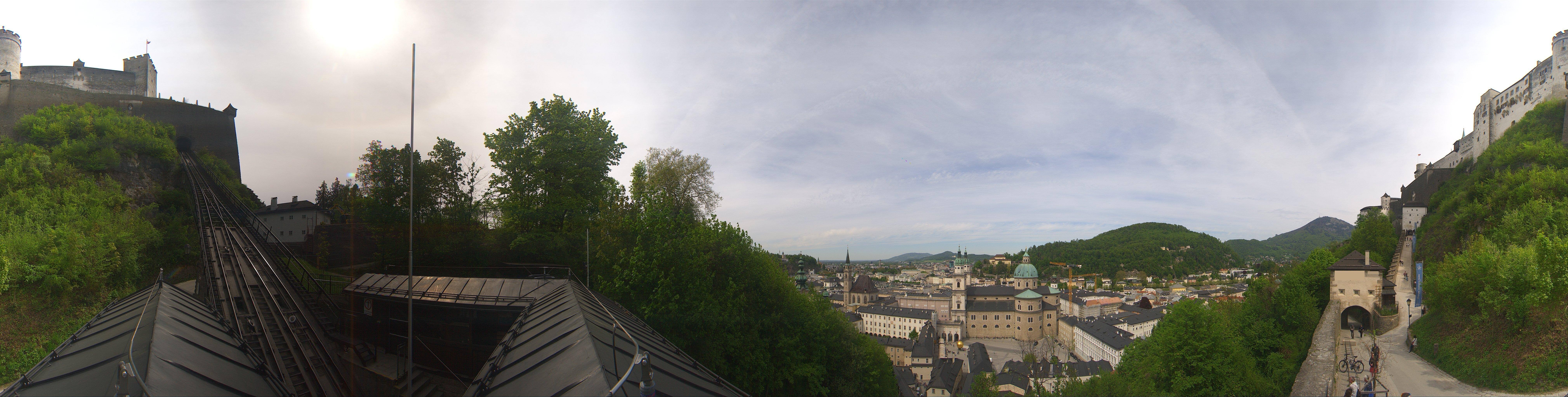 Archiv Foto Webcam Panorama Salzburg Festungsbahn