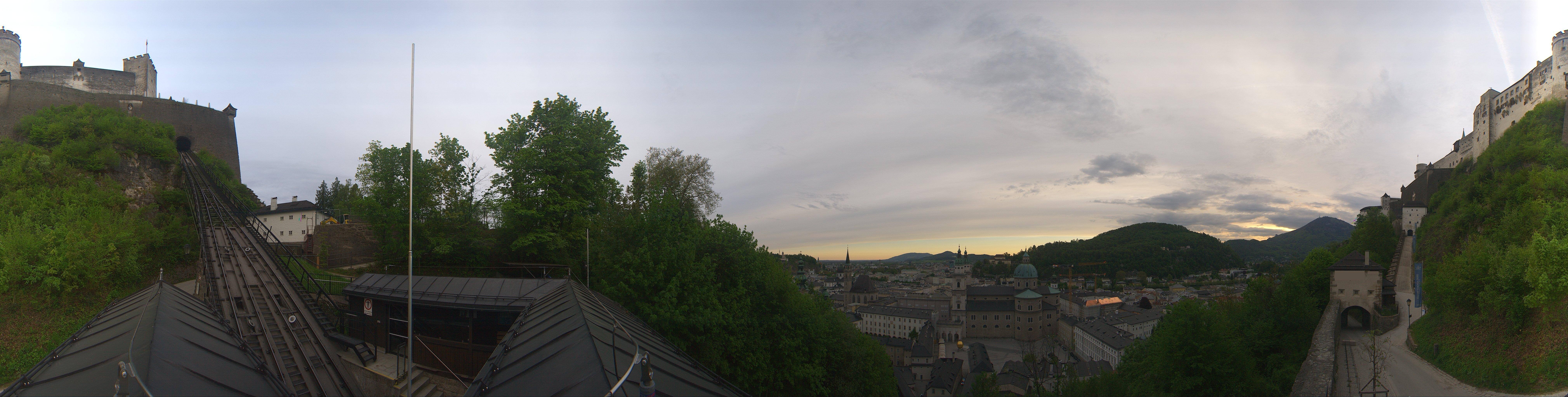 Archiv Foto Webcam Panorama Salzburg Festungsbahn