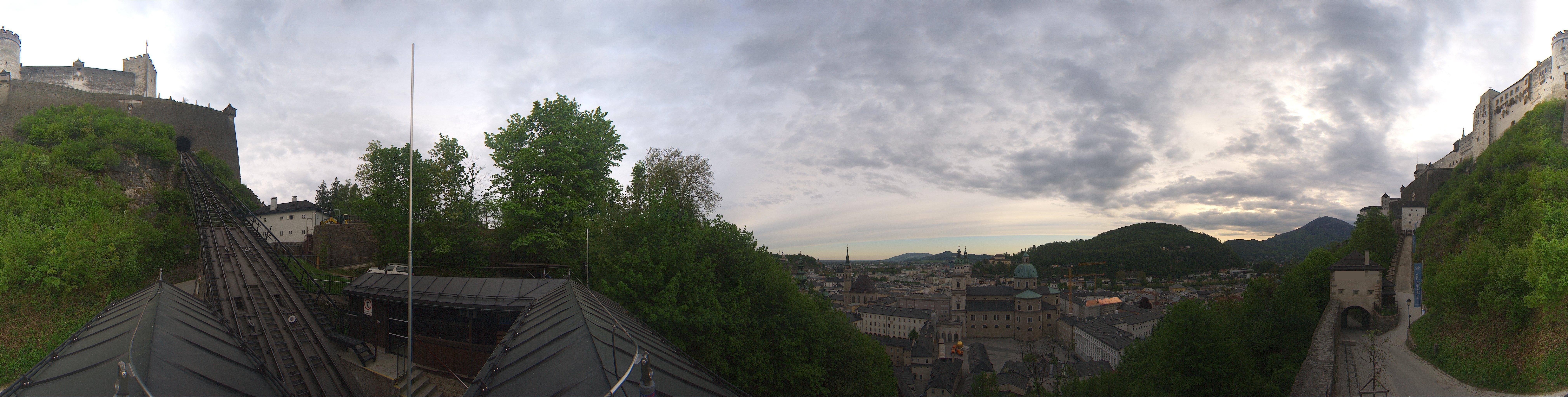 Archiv Foto Webcam Panorama Salzburg Festungsbahn