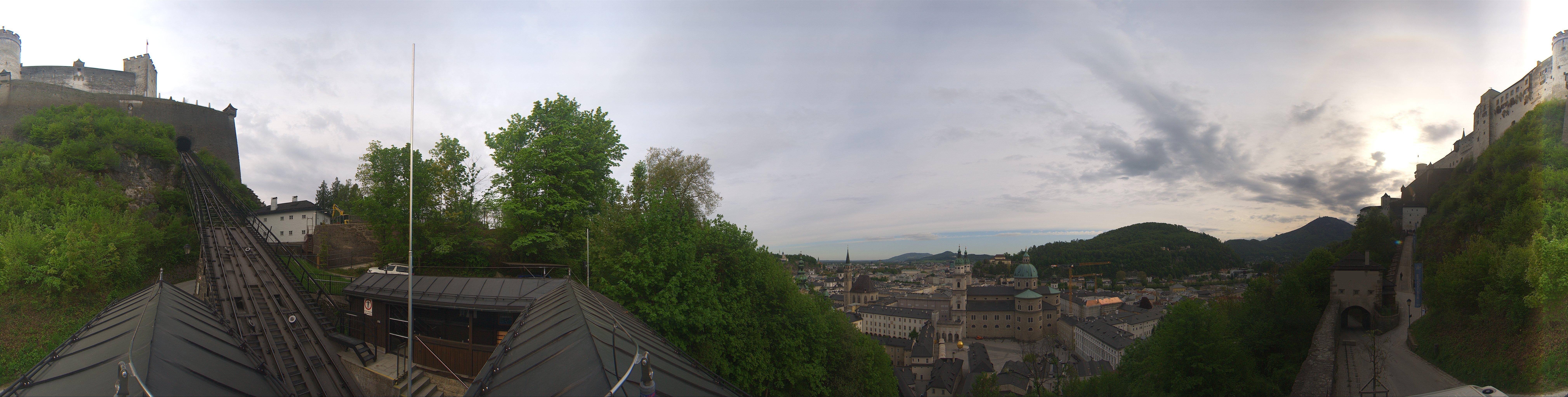 Archiv Foto Webcam Panorama Salzburg Festungsbahn