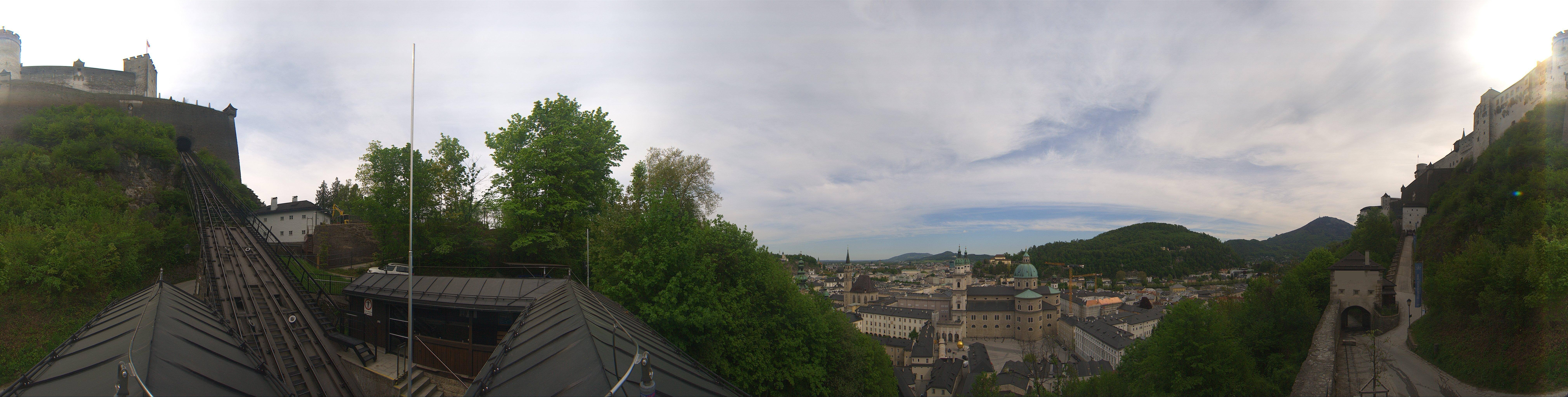 Archiv Foto Webcam Panorama Salzburg Festungsbahn