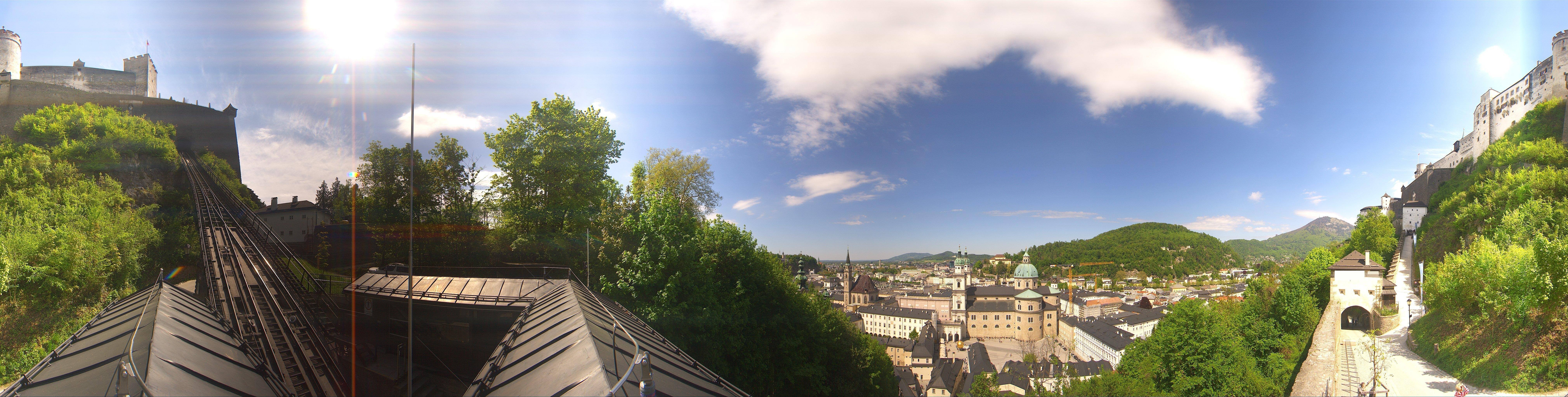 Archiv Foto Webcam Panorama Salzburg Festungsbahn