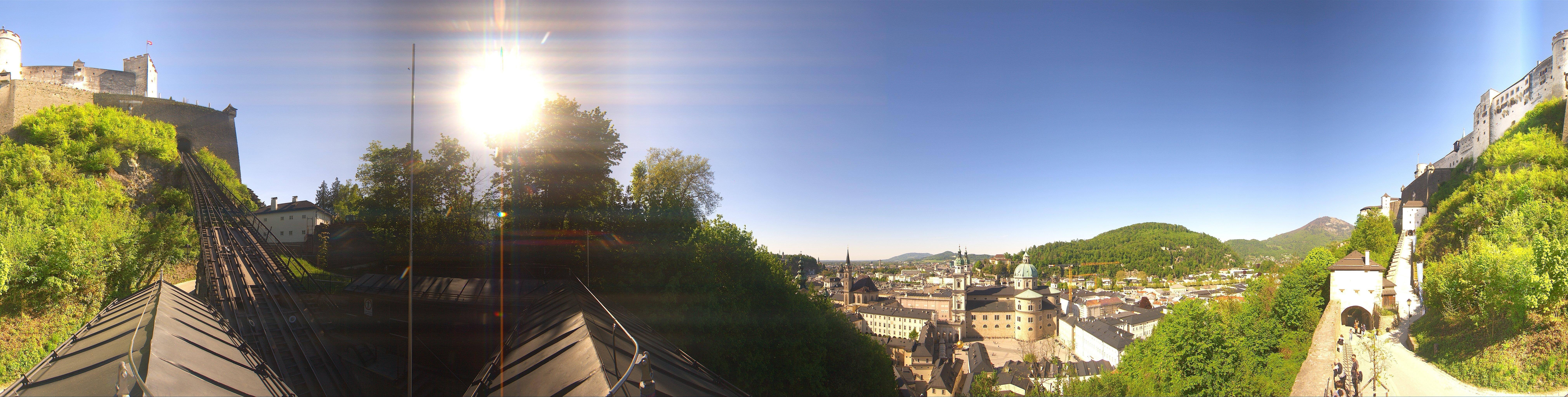 Archiv Foto Webcam Panorama Salzburg Festungsbahn