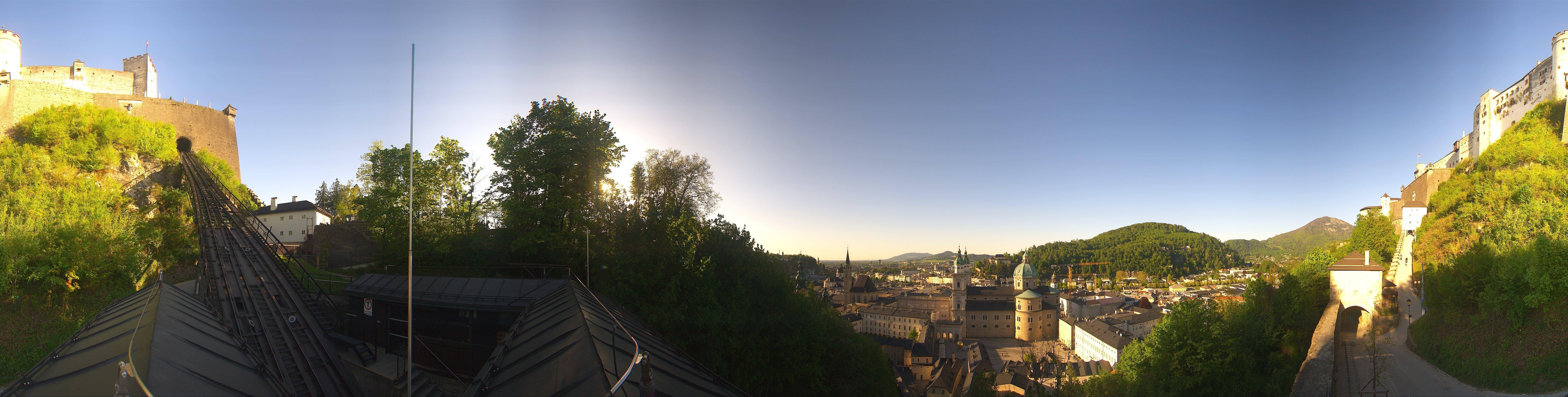 Archiv Foto Webcam Panorama Salzburg Festungsbahn