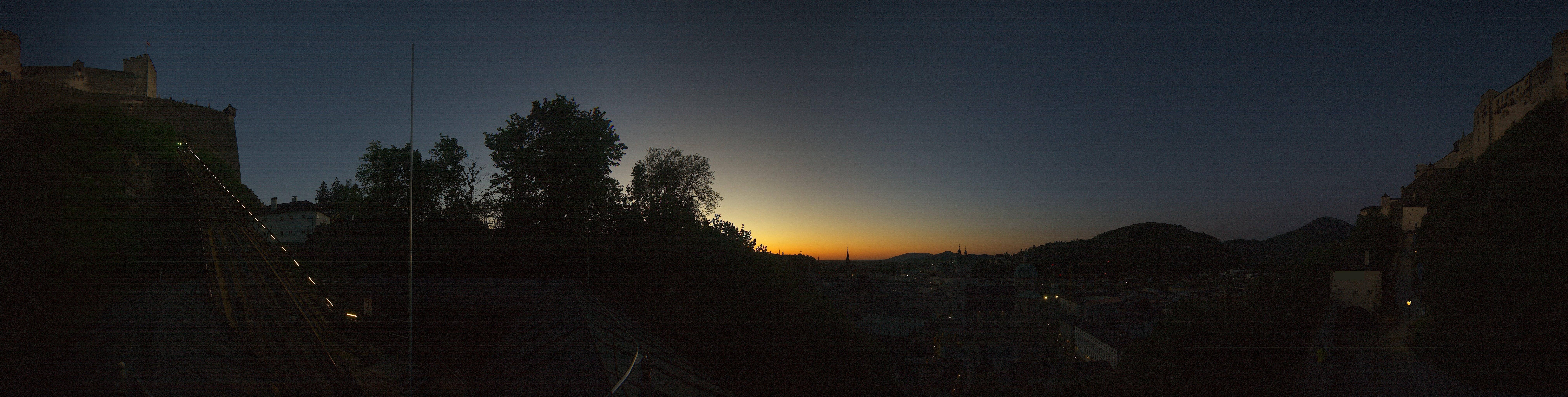 Archiv Foto Webcam Panorama Salzburg Festungsbahn