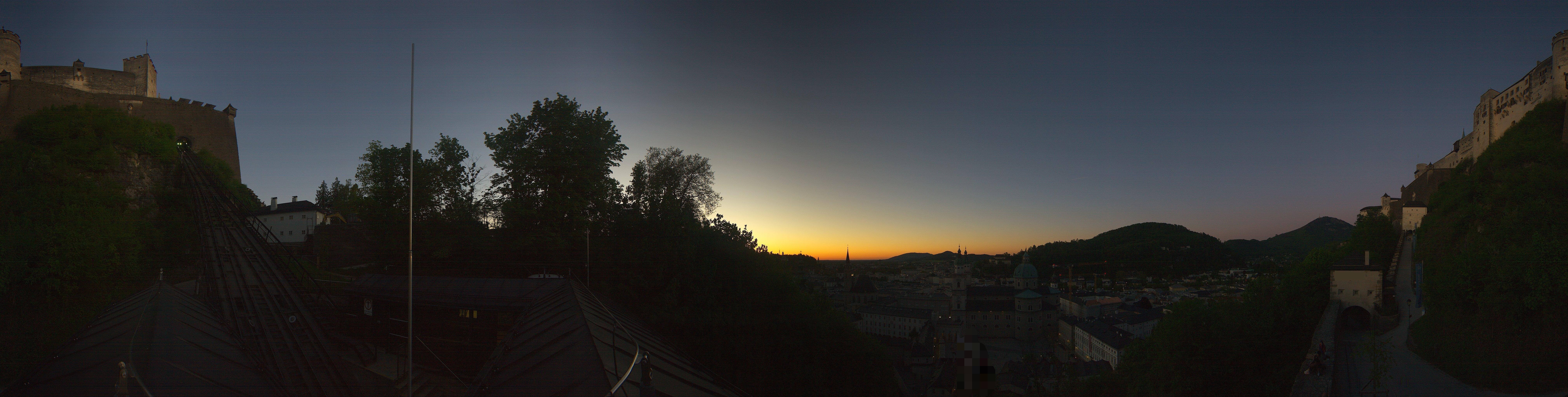 Archiv Foto Webcam Panorama Salzburg Festungsbahn