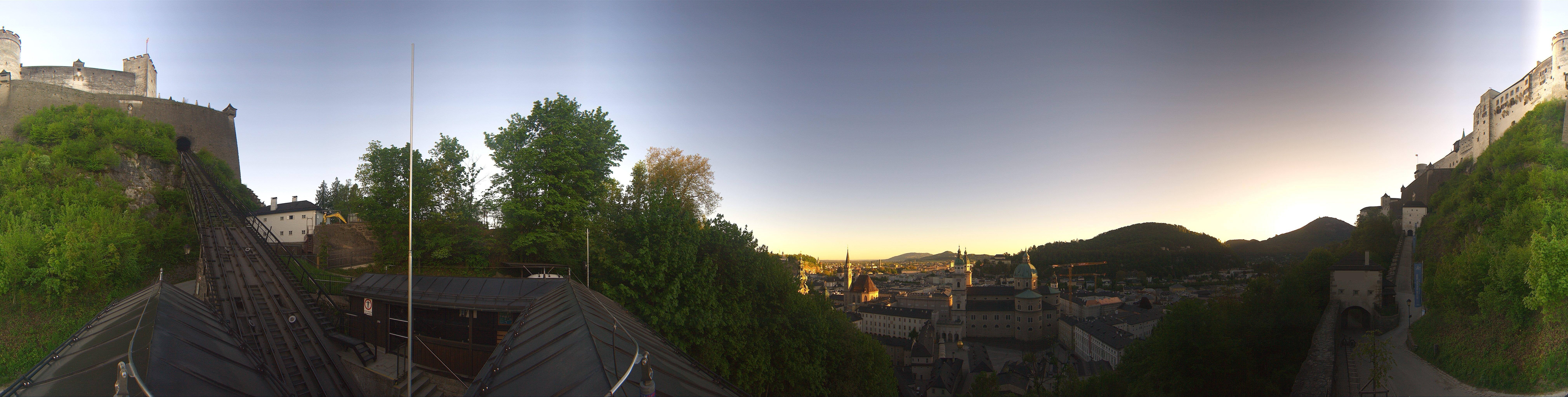 Archiv Foto Webcam Panorama Salzburg Festungsbahn