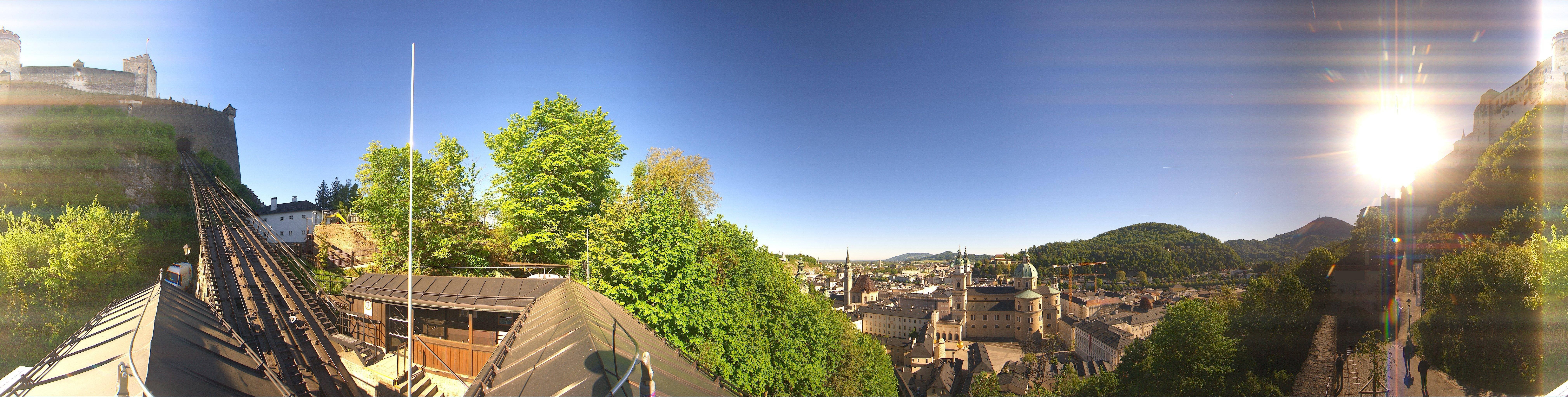 Archiv Foto Webcam Panorama Salzburg Festungsbahn