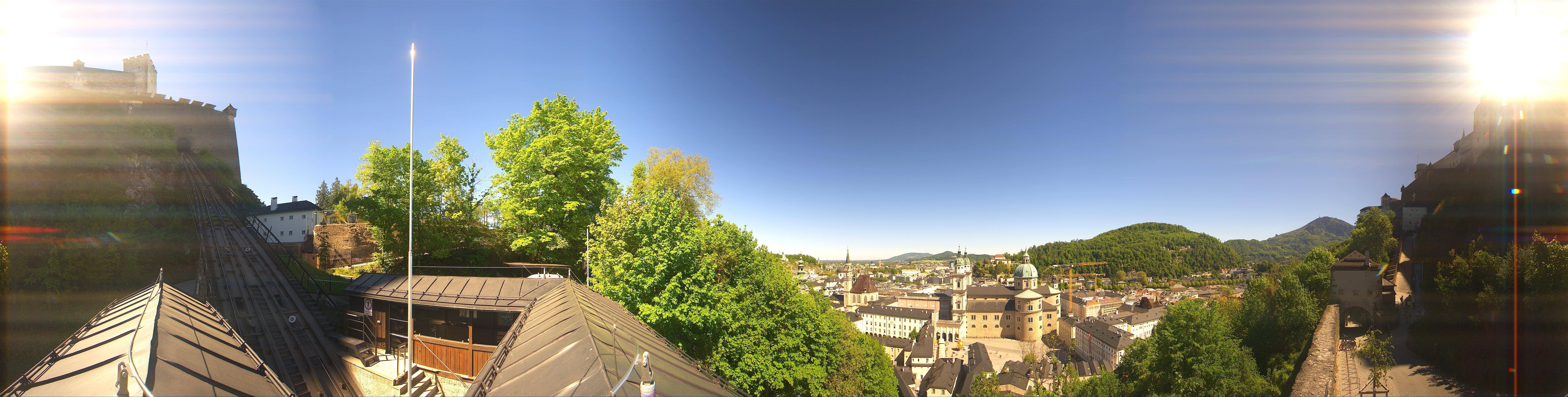 Archiv Foto Webcam Panorama Salzburg Festungsbahn