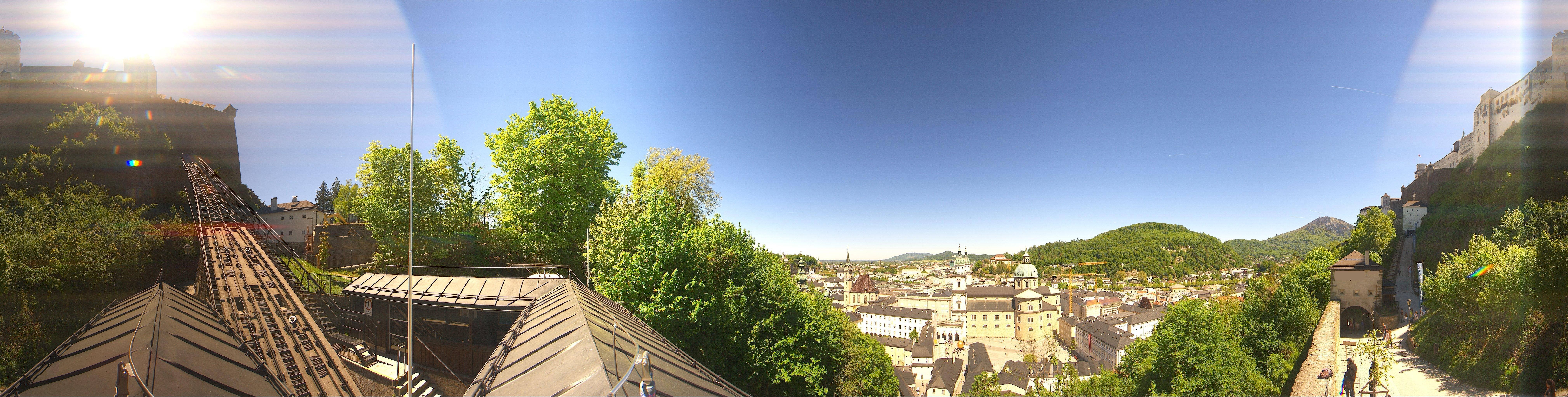 Archiv Foto Webcam Panorama Salzburg Festungsbahn