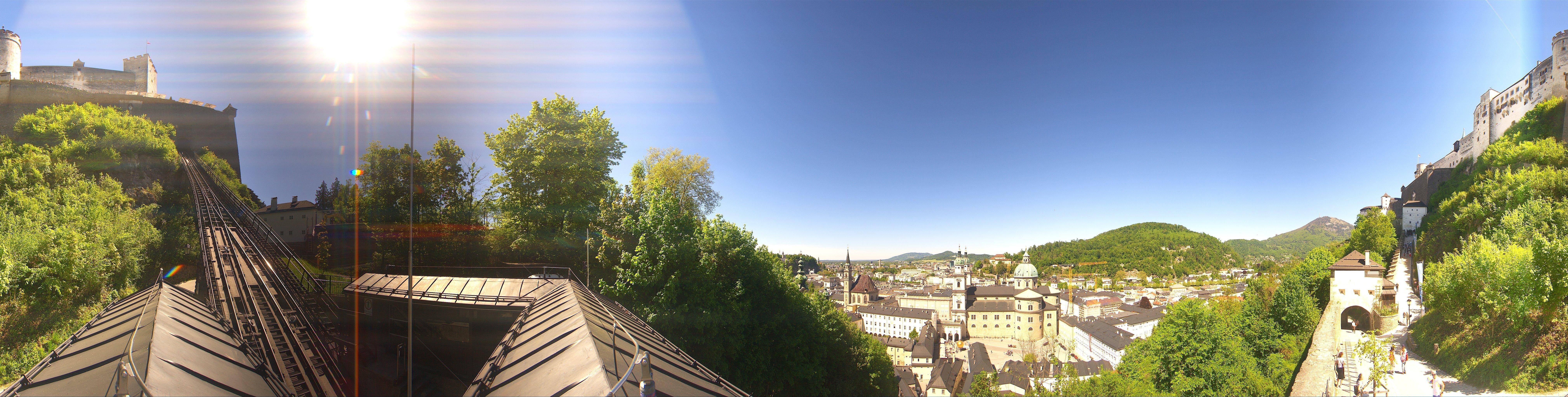 Archiv Foto Webcam Panorama Salzburg Festungsbahn
