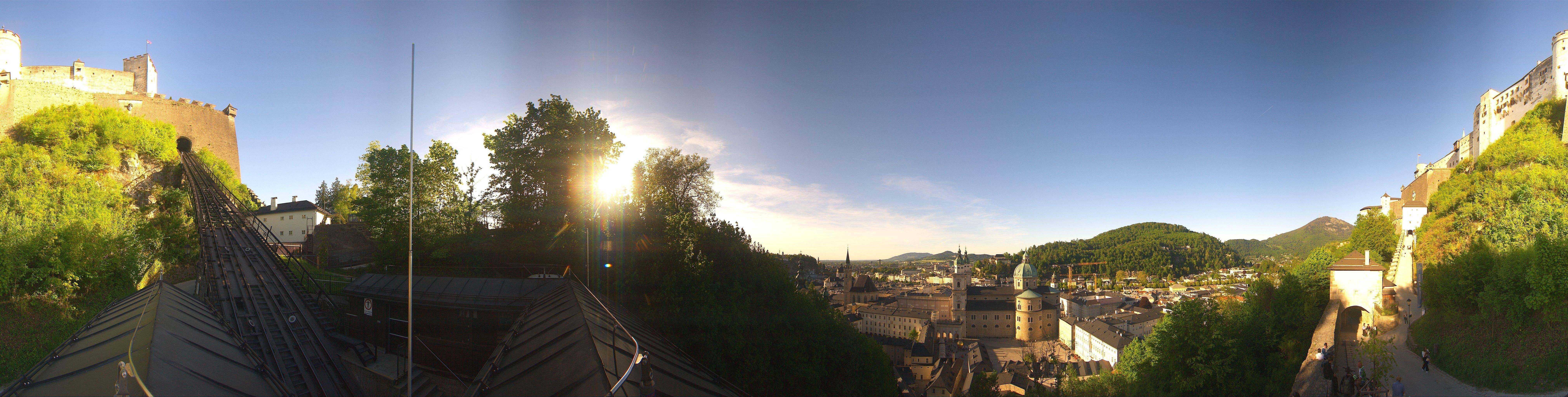 Archiv Foto Webcam Panorama Salzburg Festungsbahn