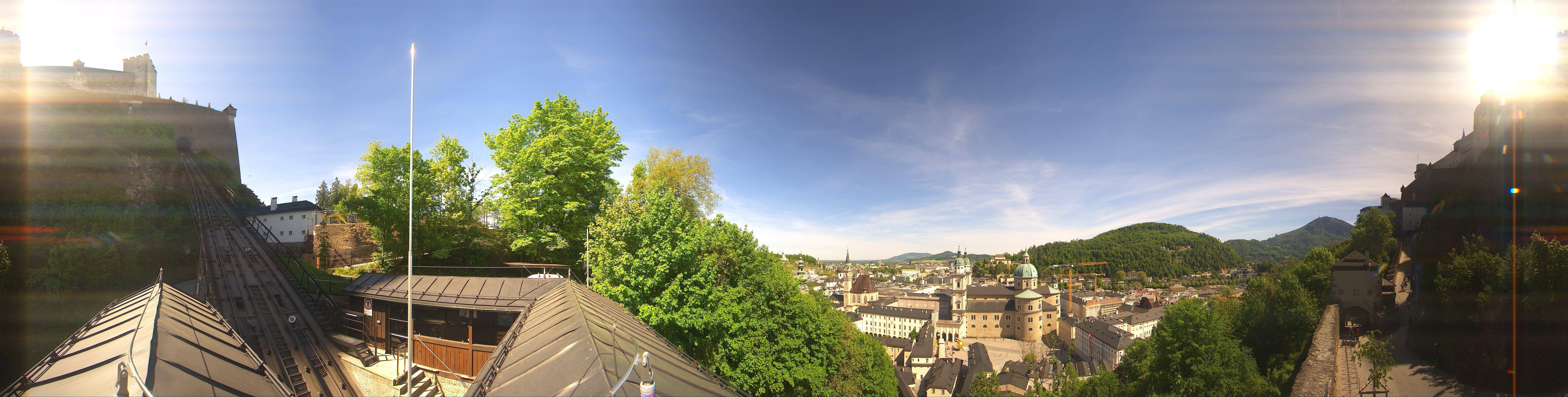 Archiv Foto Webcam Panorama Salzburg Festungsbahn