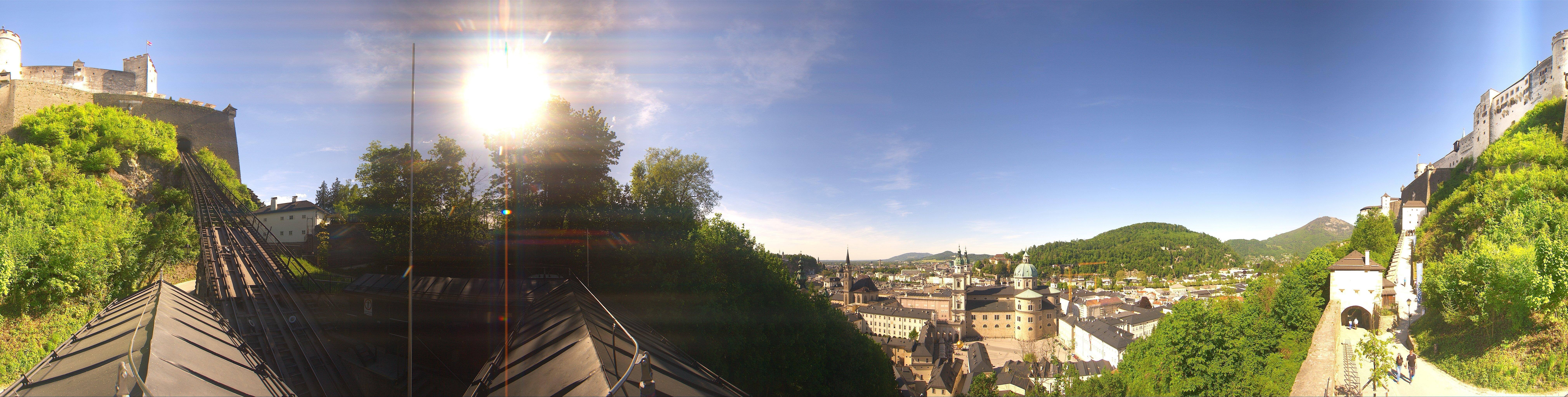 Archiv Foto Webcam Panorama Salzburg Festungsbahn