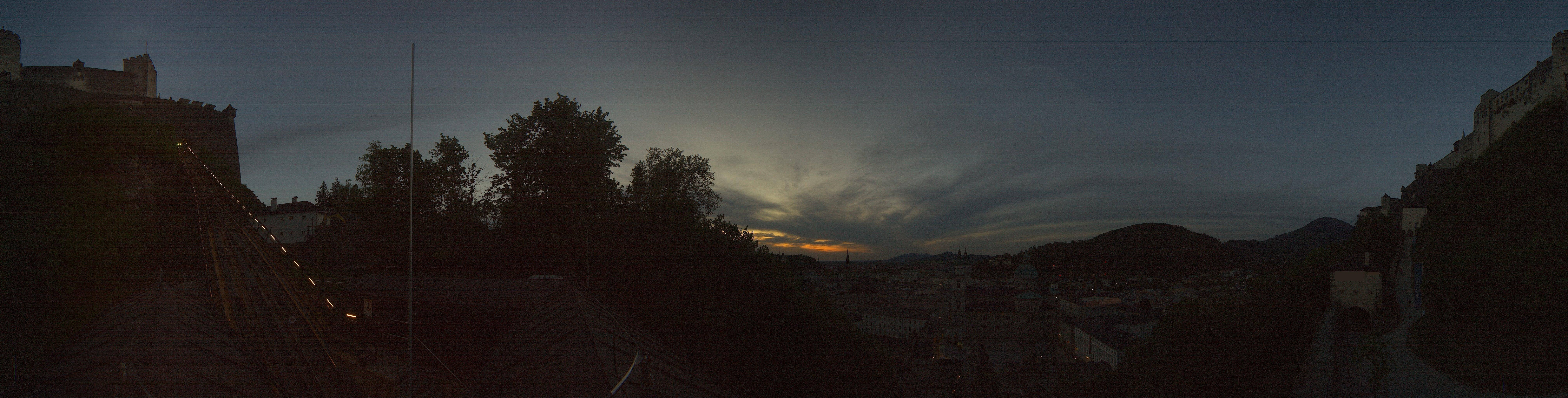 Archiv Foto Webcam Panorama Salzburg Festungsbahn