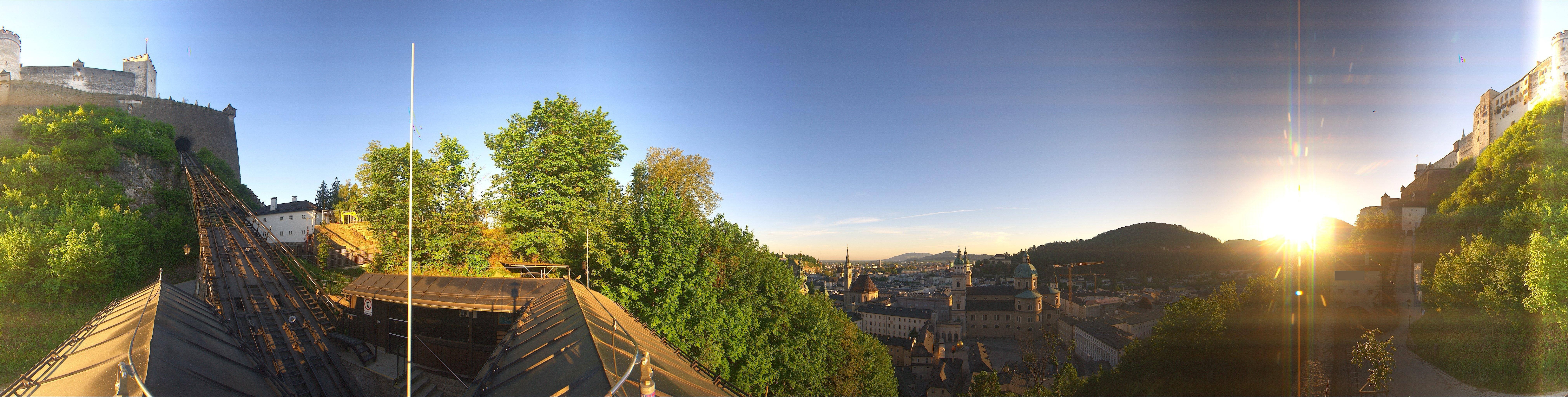 Archiv Foto Webcam Panorama Salzburg Festungsbahn